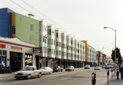 Exterior street view of SOMA Residences in San Francisco.