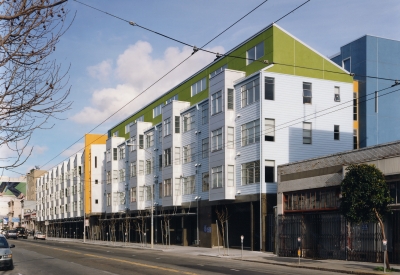Exterior street view of SOMA Residences in San Francisco.