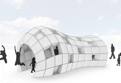 Rendering for DBA's installation, PeepSHOW 2.0, for the Market Street Prototyping Festival in San Francisco.