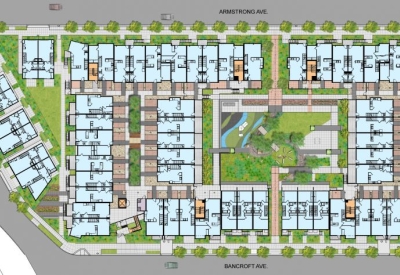 Site plan for Armstrong Place in San Francisco.