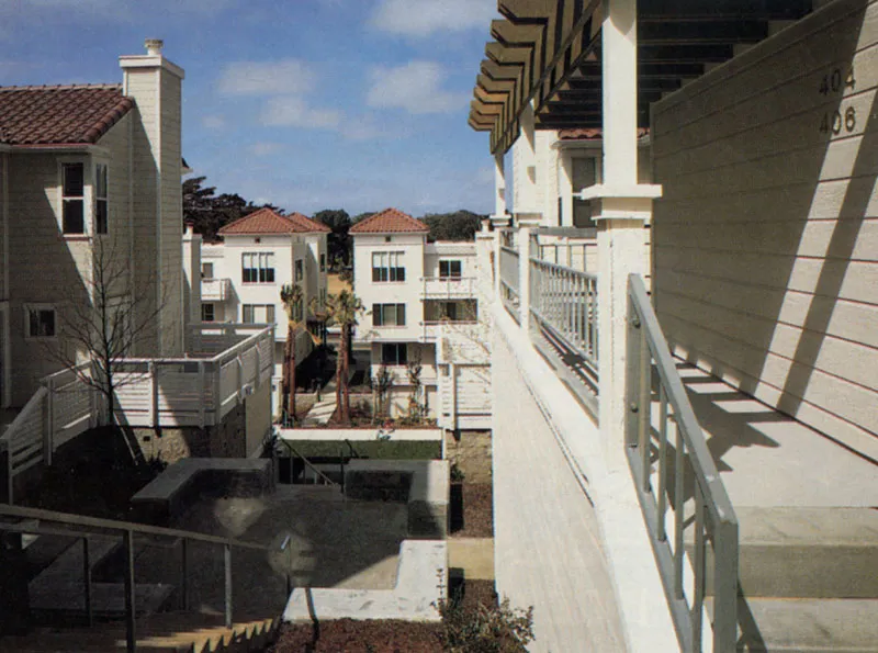 View of the courtyard at Parkview Commons in San Francisco.