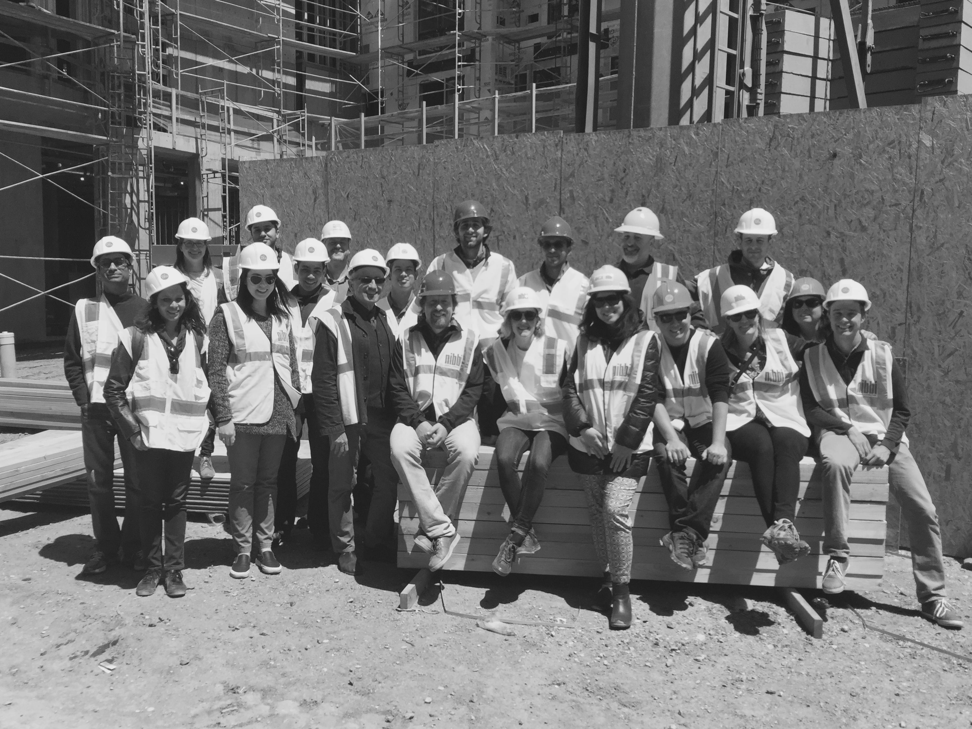 DBA construction site visit at Dr. George Davis Senior Building in San Francisco.