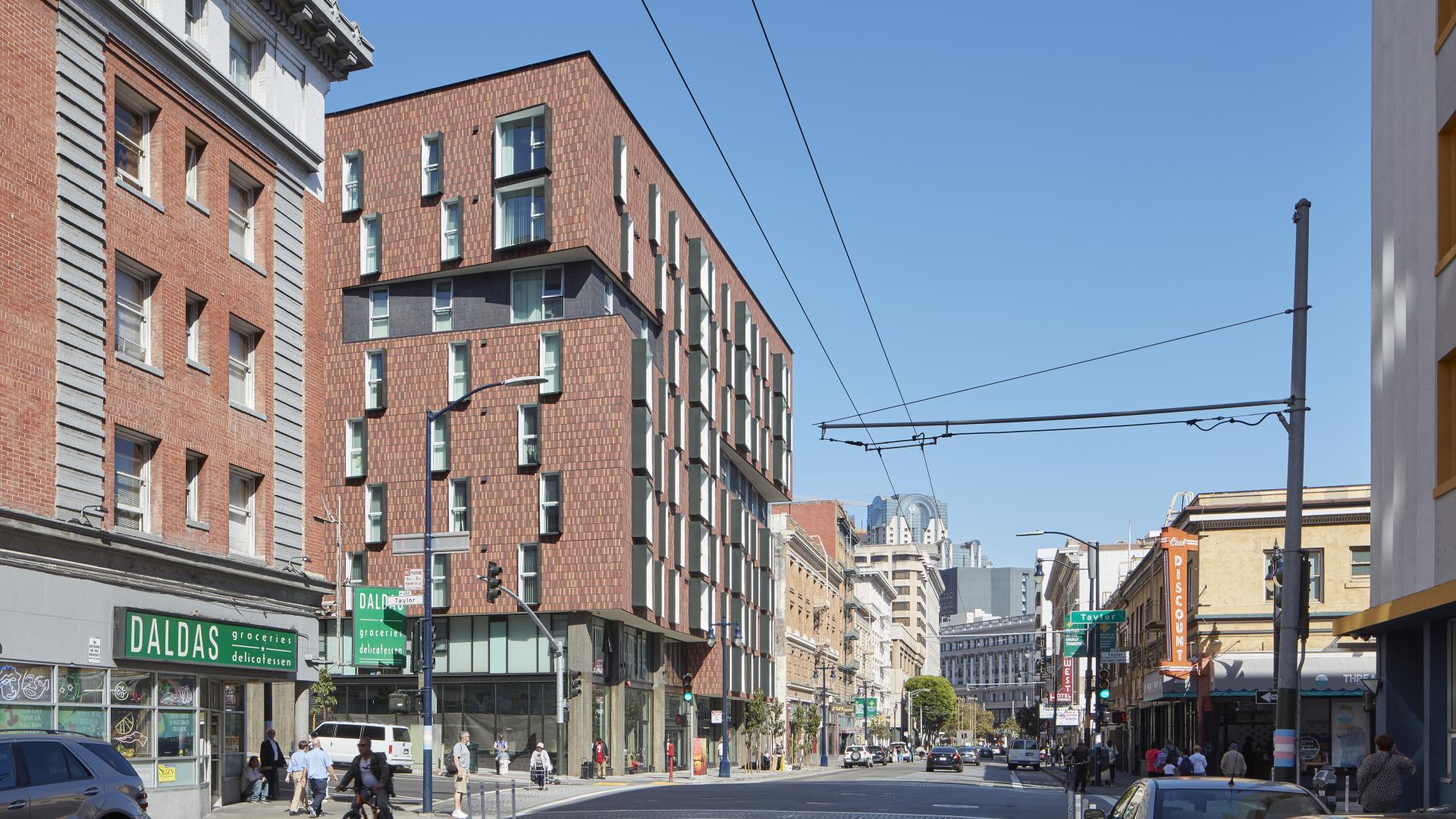 Street View of 222 Taylor Street, affordable housing in San Francisco