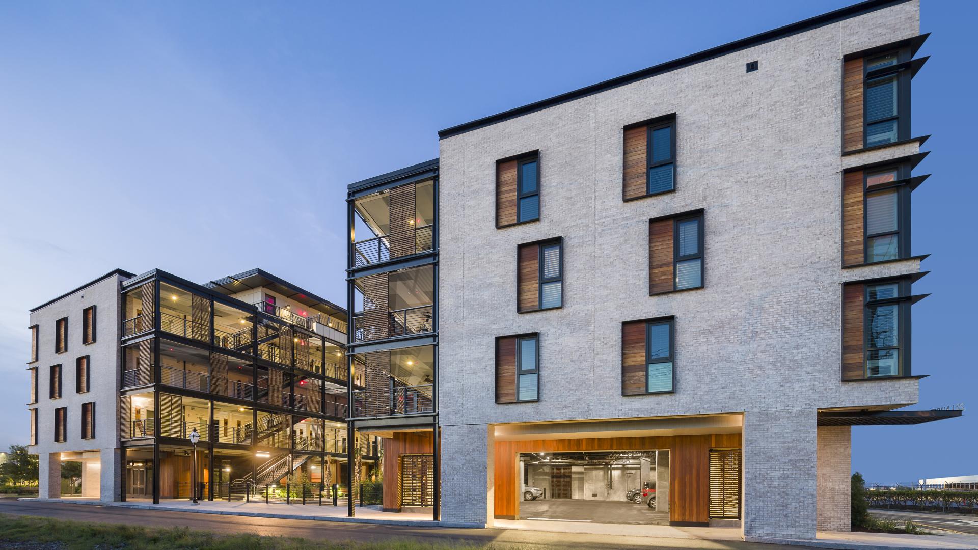 Exteriorview of Williams Terrace in Charleston, SC.