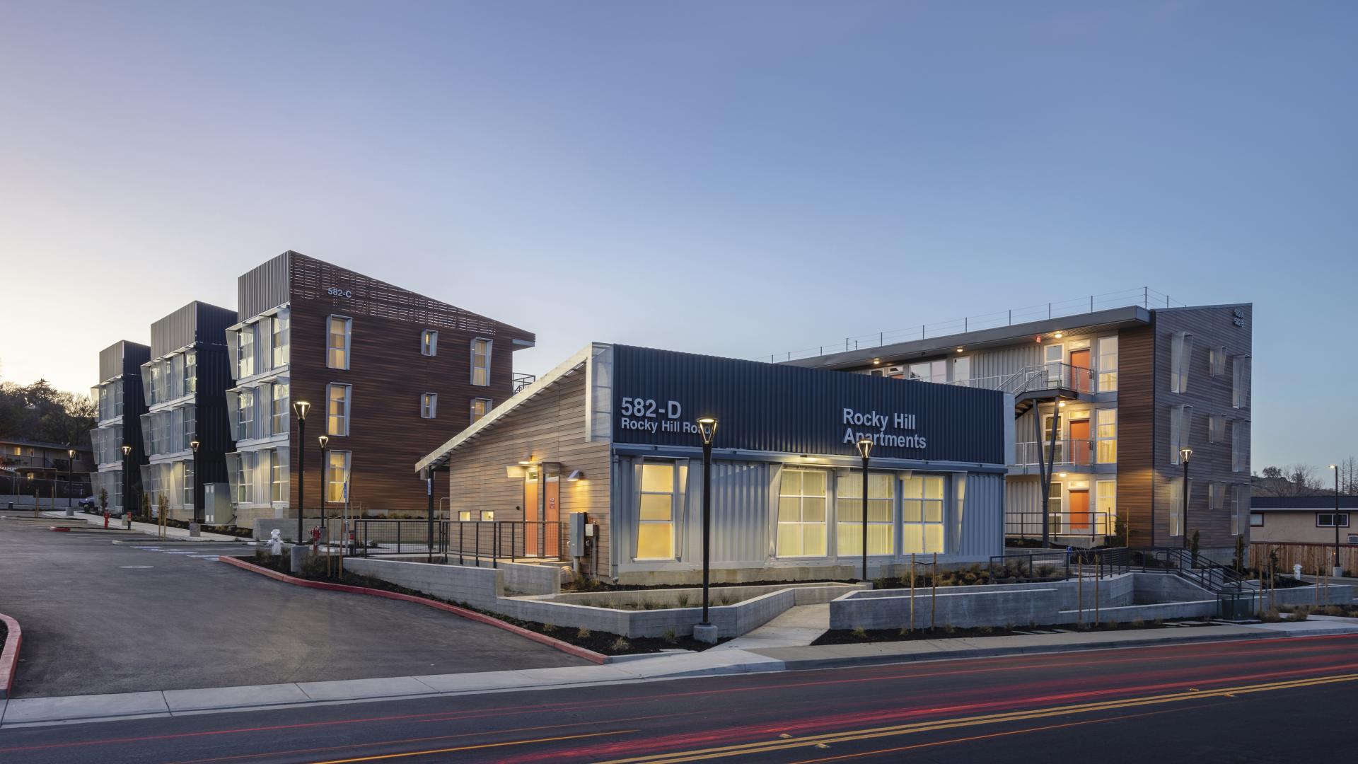 Street view of Rocky Hill Veterans Housing in Vacaville, California.