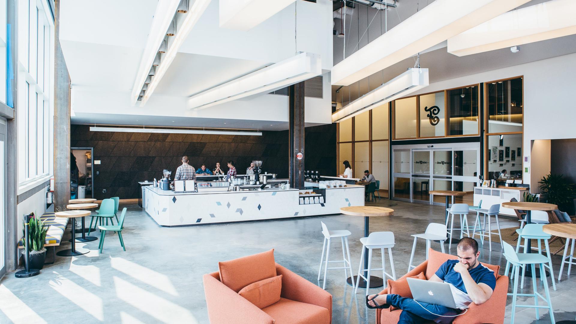 Inside Saint Frank at Facebook in San Francisco.