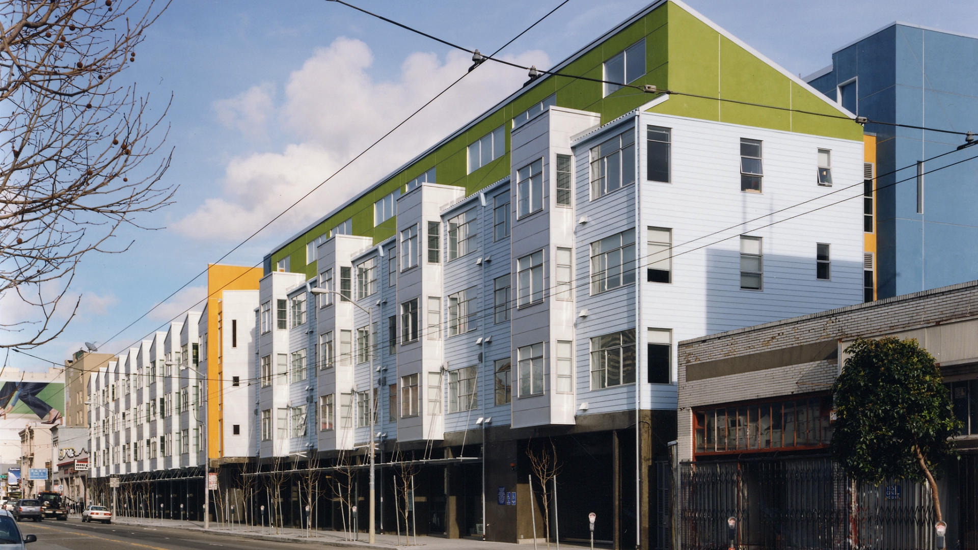 Exterior street view of SOMA Residences in San Francisco.