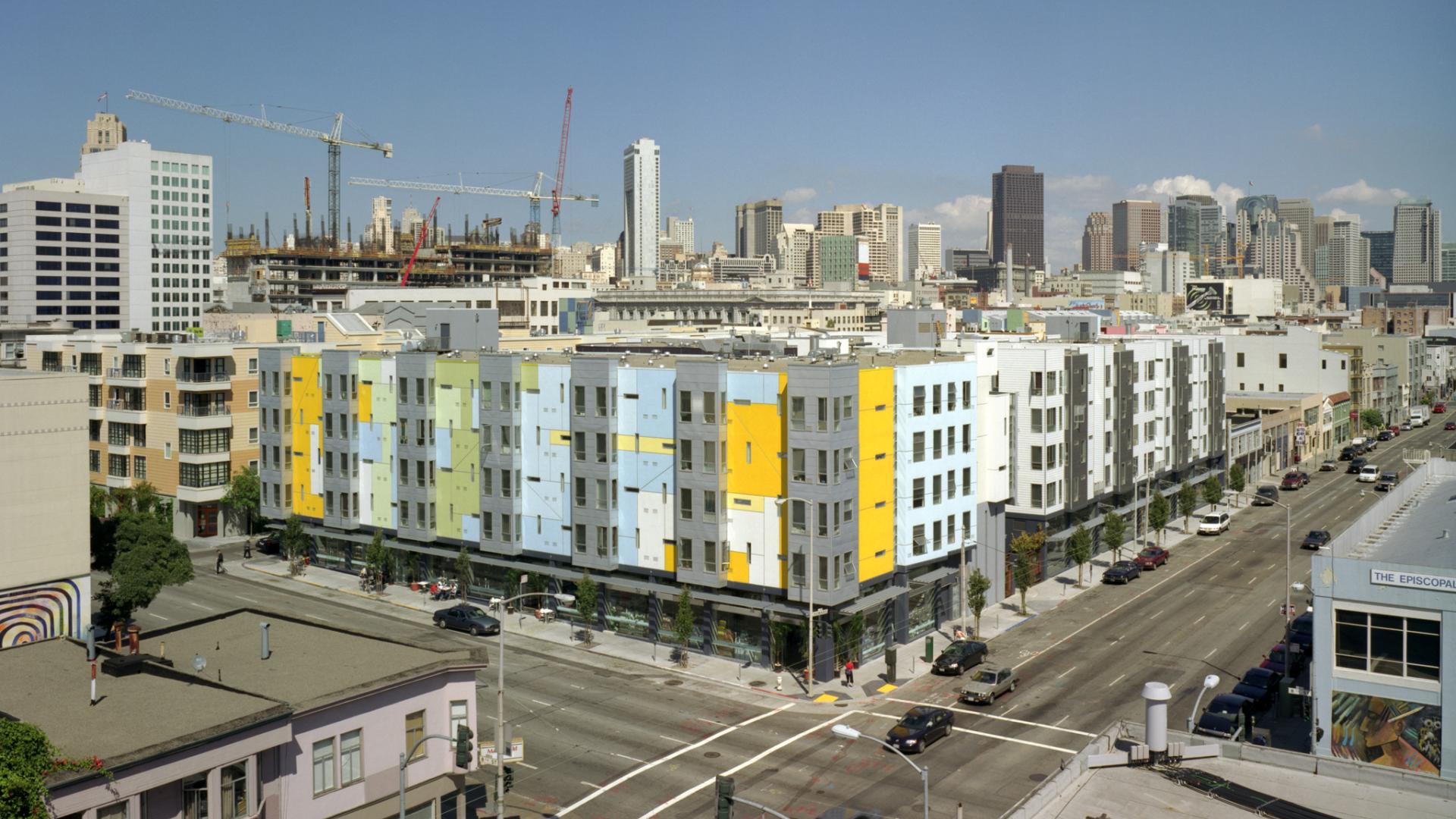 Exterior view of 8th & Howard/SOMA Studios in San Francisco, Ca.