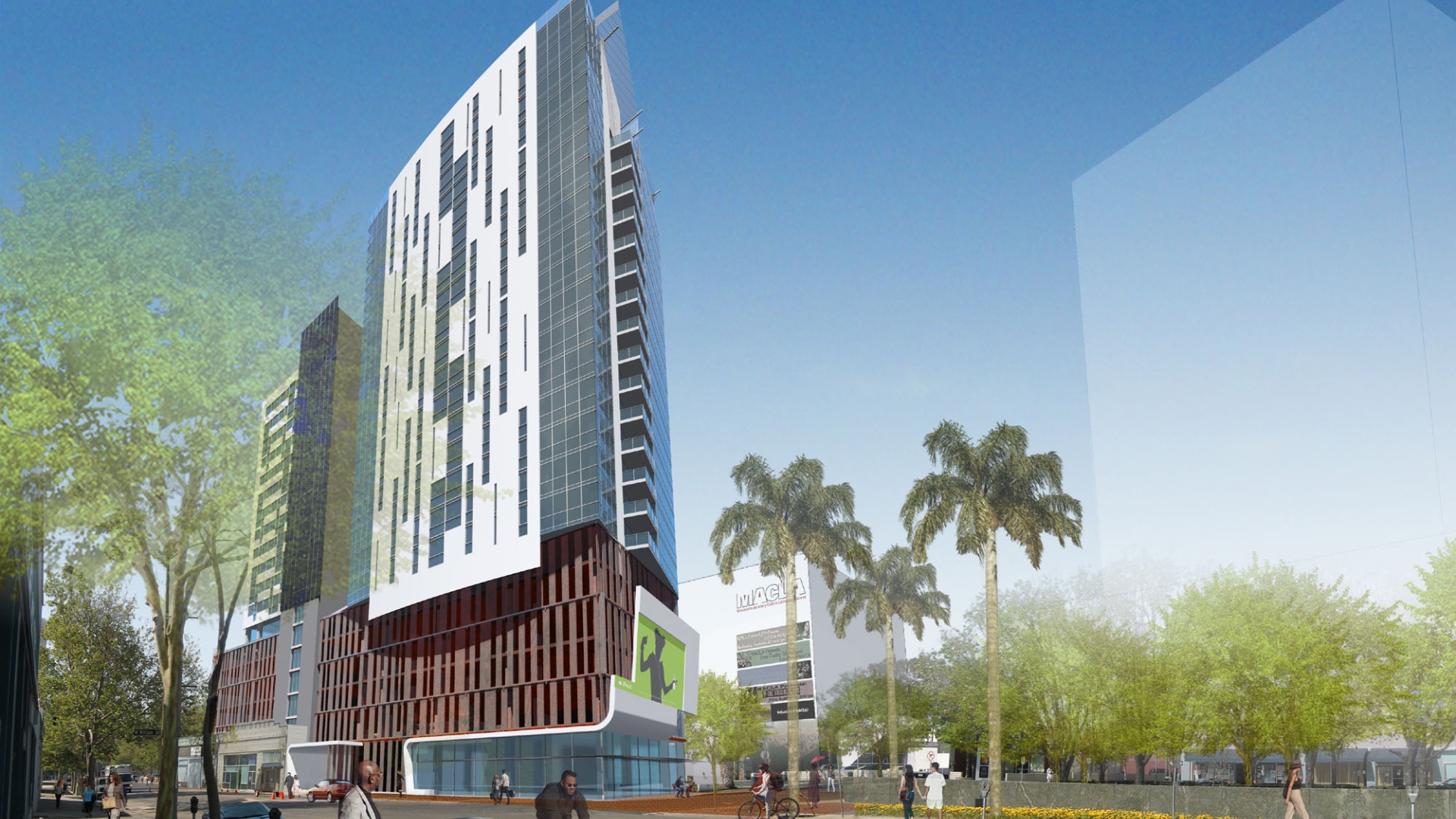 Exterior rendering of Market Gateway Tower.