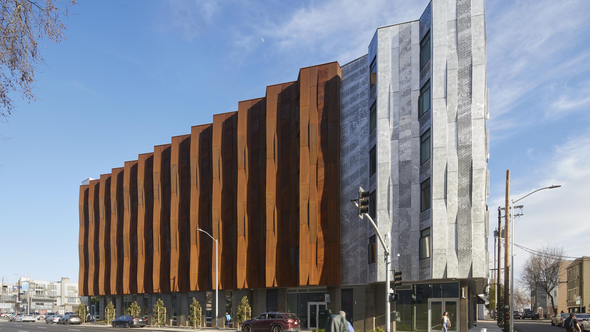 Exterior view of Tahanan Supportive Housing in San Francisco.