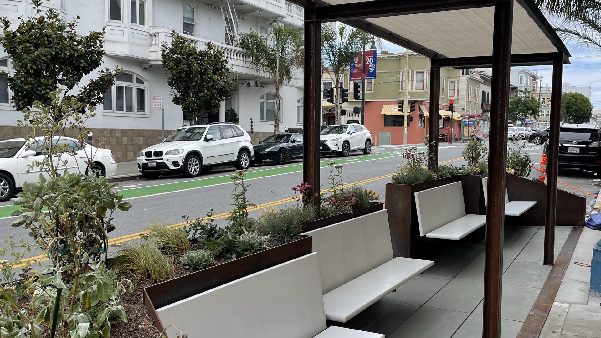 Custom Saint Frank Parklet in San Francisco.