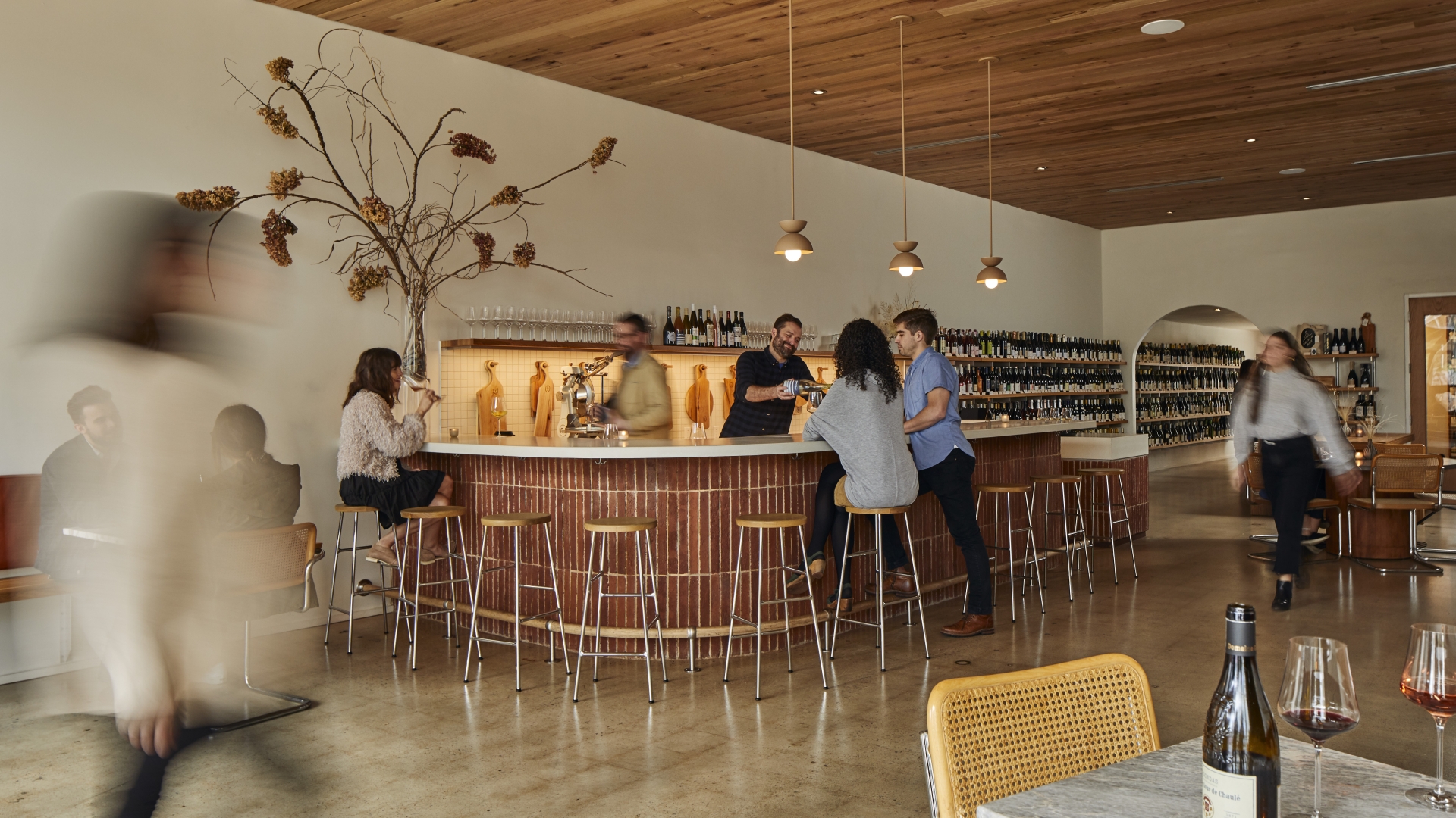 Interior of Golden Age Wine in Birmingham, Alabama.