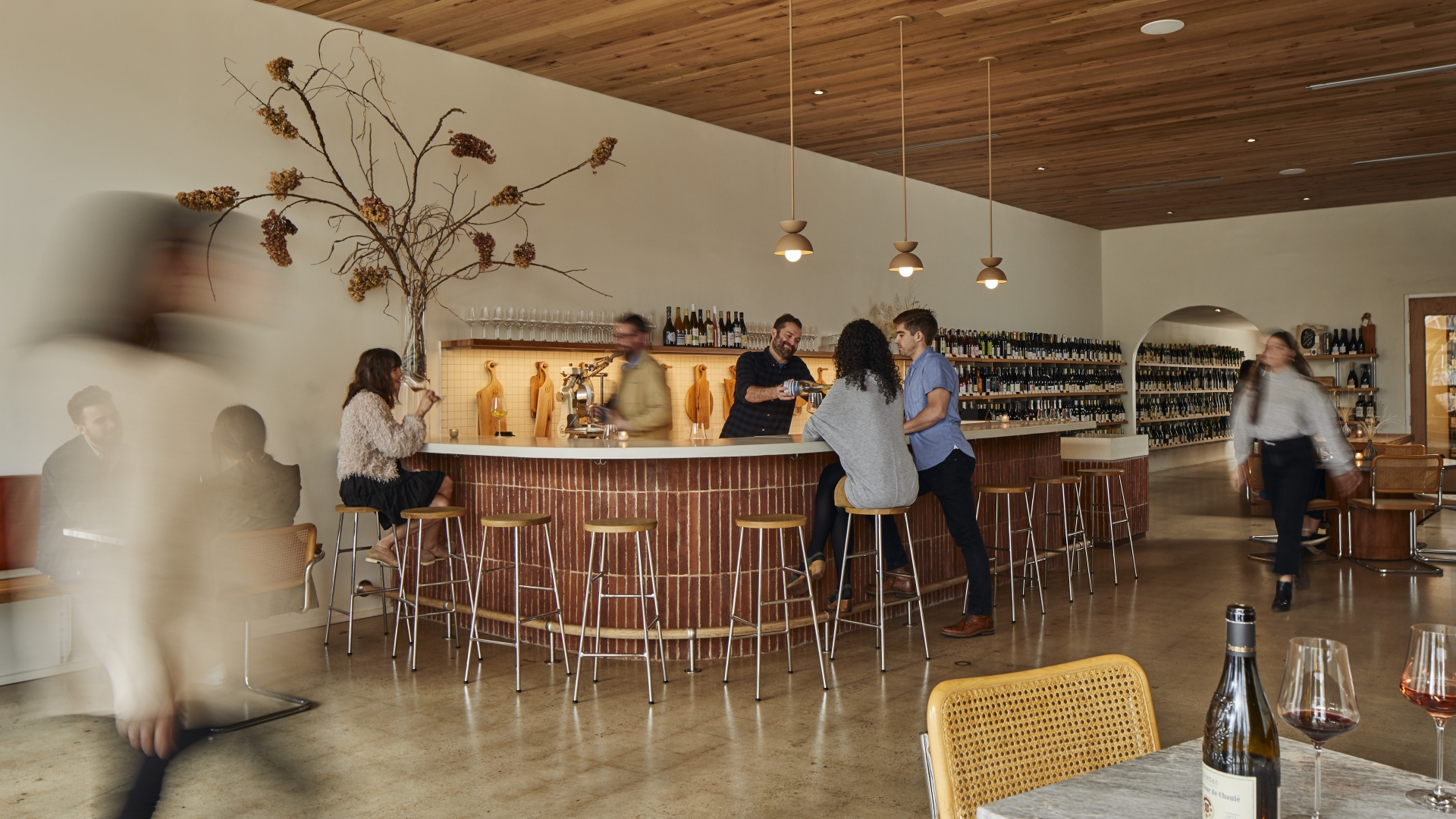 Interior of Golden Age Wine in Birmingham, Alabama.