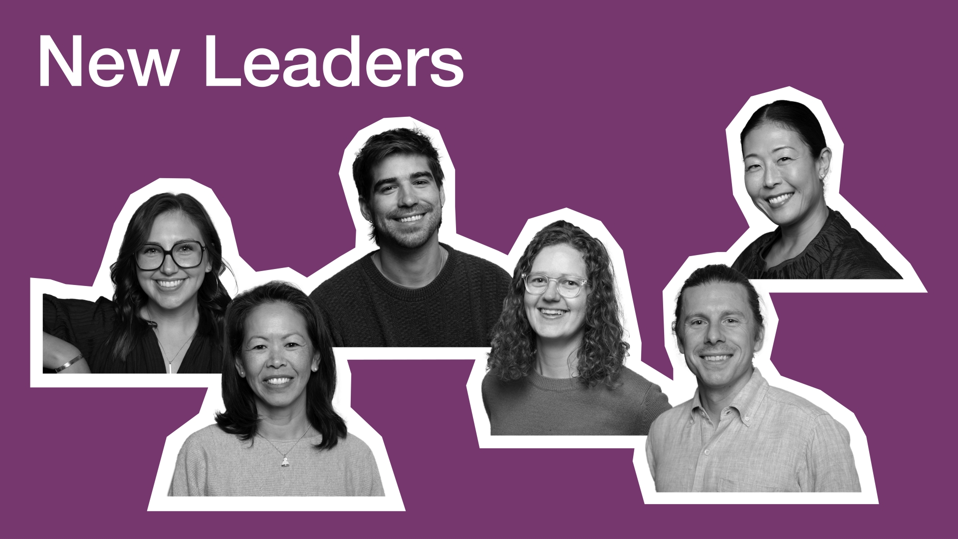 graphic of the five new associates and technical director