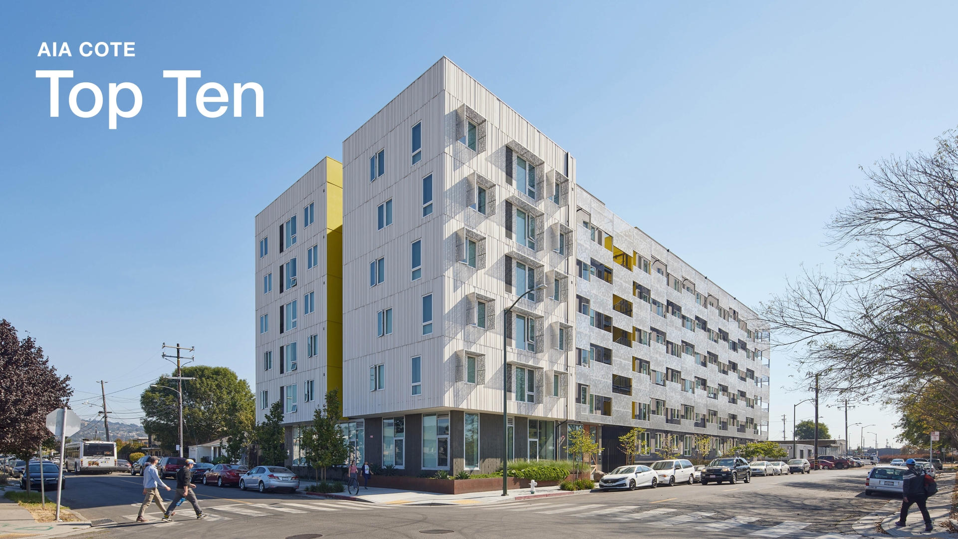 Coliseum Place with text: AIA COTE Top Ten