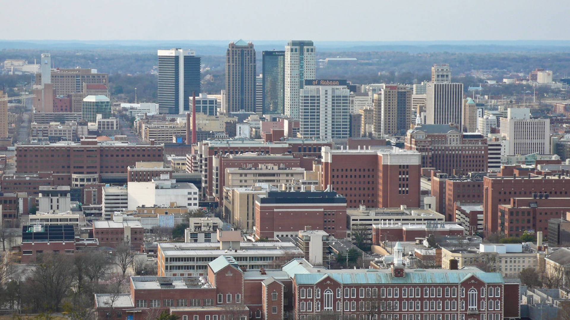 Birmingham skyline.