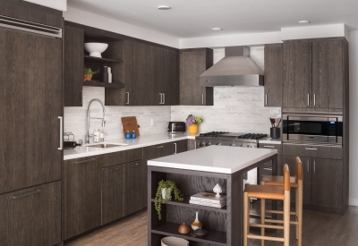 Kitchen in a unit Mason on Mariposa in San Francisco.