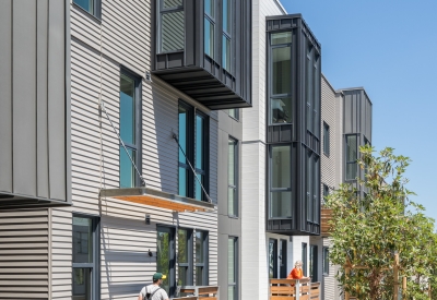 Residential stoops Mason on Mariposa in San Francisco.