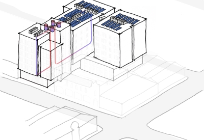 All electric diagram for 420 Mendocino in Santa Rosa, California.