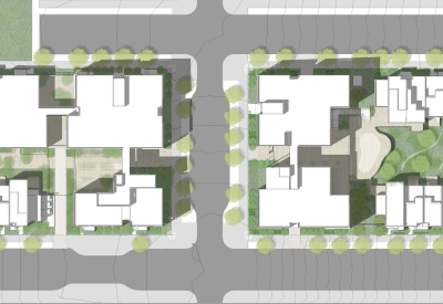 Site plan for 847-848 Fairfax Avenue in San Francisco.