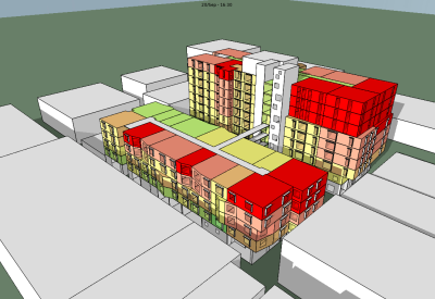 Energy and comfort model for La Fénix at 1950, affordable housing in the mission district of San Francisco.