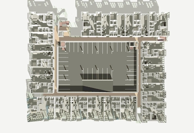 Site plan for Channel Lofts.