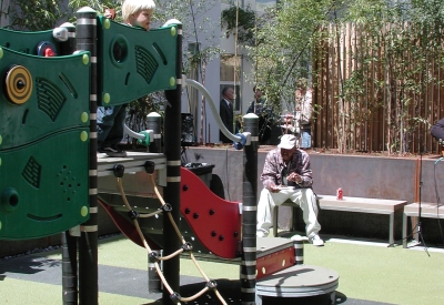 Playground at Folsom-Dore Supportive Apartments in San Francisco, California.