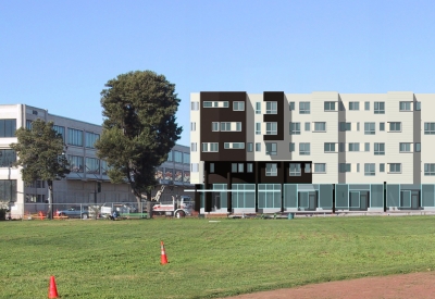 Exterior rendering of Armstrong Place Senior in San Francisco.