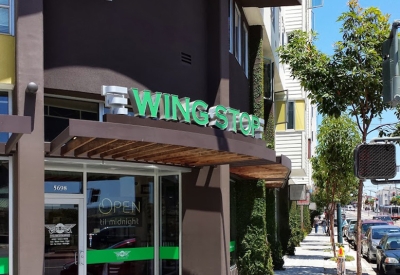 Wing Stop located at one of the retail spaces at Armstrong Place Senior in San Francisco.