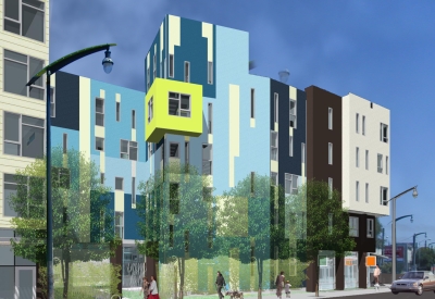 Exterior rendering of Armstrong Place Senior in San Francisco.