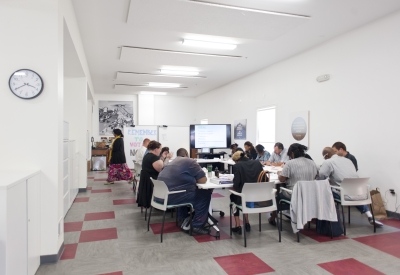 Interior of CHP Training Center in San Francisco.