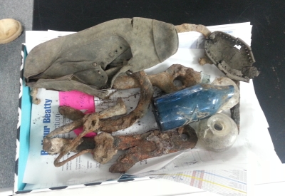 Items found during construction of 855 Brannan in San Francisco.