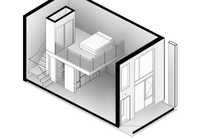 Loft modular plan for Union Flats in Union City, Ca.