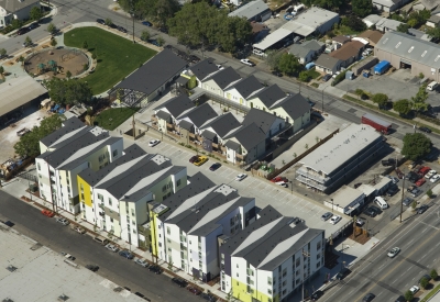 Aerial view of Art Ark in San Jose, California.