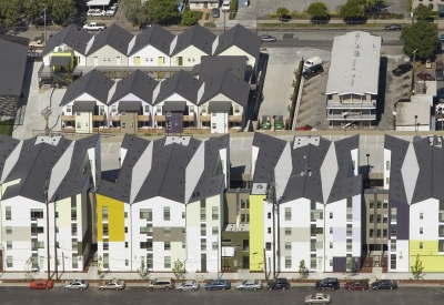 Aerial view of Art Ark in San Jose, California.