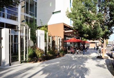 Exterior view of retail space, Oakland Juice at 200 Second Street in Oakland, California.