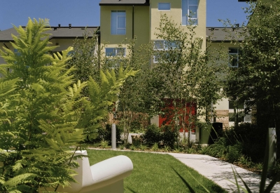 Courtyard at West End Commons in Oakland, Ca.