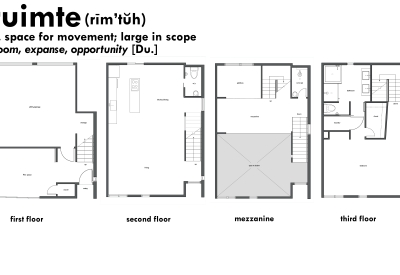 Floor plan for Blue Star Corner in Emeryville, Ca.