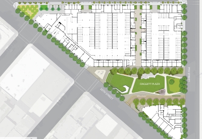 Site plan of Potrero 1010 in San Francisco, CA.