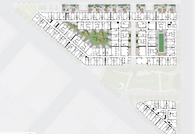 Site plan of Potrero 1010 in San Francisco, CA.