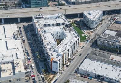 Aerial view of Potrero 1010 in San Francisco, CA.