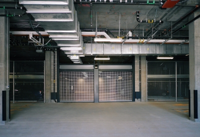 View of garage at Potrero 1010 in San Francisco, CA.