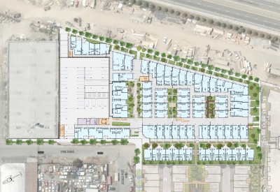 Site plan for Pacific Cannery Lofts in Oakland, California.