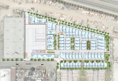 Site plan for Pacific Cannery Lofts in Oakland, California.