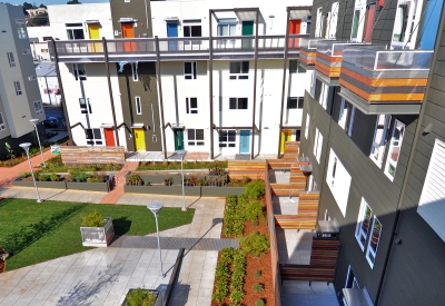 Main courtyard at Armstrong Place in San Francisco.