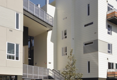 Entrance to the courtyard at Armstrong Place in San Francisco.