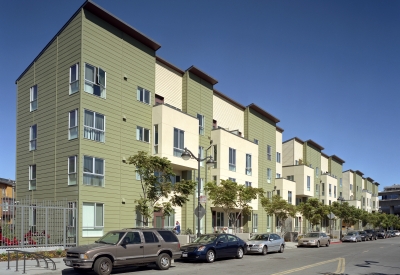 Berry Street elevation at Crescent Cove in San Francisco.