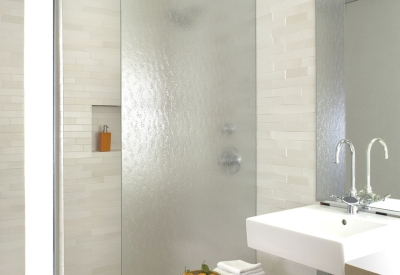 Model bathroom mock-up for h2hotel in Healdsburg, Ca.