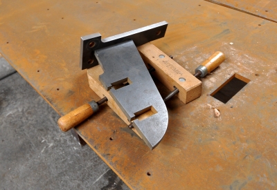 Water jet cutter during the construction of h2hotel in Healdsburg, Ca.