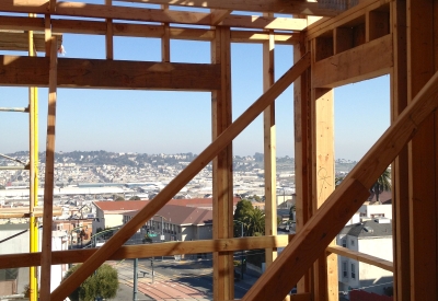 Construction of Bayview Hill Gardens in San Francisco, Ca.